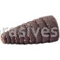 1 x 2 x 3/16 60 Grit Merit A/O Full-Tapered Spiral Rolls