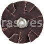Merit Abrasives 08834184079 1-1/2" Overlap Slotted Discs (2/Set) 80 Grit Merit Aluminum Oxide 8-32 Eyelet