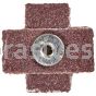 1 x 1 x 3/8 /100 / 3-48 /Merit Aluminum Oxide (8 Ply) /Cross Pads