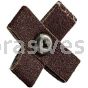 1-1/2 x 1-1/2 x 1/2 /60 / 8-32 /Merit Aluminum Oxide (8 Ply) /Cross Pads