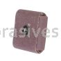 2 x 2 x 3/4 /80 /1/4-20 /Merit Aluminum Oxide Resin /Square Pads