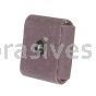 2 x 2 x 1/2 /80 /1/4-20 /Merit Aluminum Oxide Resin /Square Pads