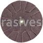 4-1/2 /120 /1/4-20 /Merit Aluminum Oxide /Overlap Slotted Discs (2/Set)