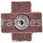 1 x 1 x 3/8 /120 / 3-48 /Merit Aluminum Oxide (8 Ply) /Cross Pads