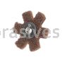 Merit Abrasives 08834185923 1-1/2 x 1/4-20 A/O Coarse Merit Type GD Surface Preparation Stars 1/4-20 Eyelet