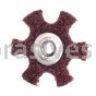 Merit Abrasives 08834185927 2 x 1/4-20 A/O Medium Merit Type GD Surface Preparation Stars 1/4-20 Eyelet