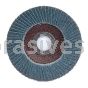 4-1/2 x 5/8-11 24 Grit Merit Type 29 Aluminum Plate Zirc Flap Discs