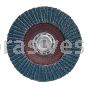 4-1/2 x 5/8-11 80 Grit Merit Type 27 High Density Zirc Powerflex Flap Discs
