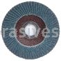 4-1/2 x 7/8 80 Grit Merit Zirc Type 27 Fiberglass Plate Powerflex Flap Discs