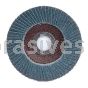 4-1/2 x 7/8 24 Grit Merit Type 27 Zirc Powerflex Flap Discs