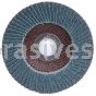 4-1/2 x 7/8 36 Grit Merit Type 27 Zirc Powerflex Flap Discs