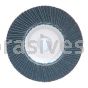 4-1/2 x 7/8 24 Grit Merit Type 27 Zirc Powerflex Flap Discs