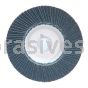 4-1/2 x 7/8 36 Grit Merit Type 27 Zirc Powerflex Flap Discs