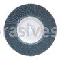 7 x 7/8 36 Merit Type 27 Aluminum Plate Zirc Powerflex Flap Discs
