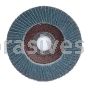 4-1/2 x 5/8-11 120 Grit Merit Type 27 Alo Powerflex Flap Discs