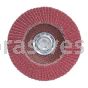 4 x 5/8 40 Grit Merit Ultra Ceramic Plus Type 29 R981 Powerflex Flap Discs