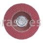 4 x 5/8 120 Grit Merit Ultra Ceramic Plus Type 29 R981 Powerflex Flap Discs