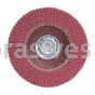7 x 7/8 120 Grit Merit Ultra Ceramic Plus Type 29 R981 Powerflex Flap Discs