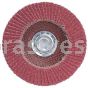 7 x 5/8-11 40 Grit Merit Ultra Ceramic Plus Type 29 R981 Powerflex Flap Discs