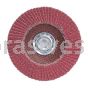 4 X 3/8-24 36 Grit Merit Ultra Ceramic Plus Type 29 R981 Powerflex Flap Discs