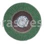 4 X 3/8-24 40 Grit Merit Premium Zirconia Plus Type 29 R801 Powerflex Flap Discs
