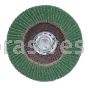 4-1/2 x 5/8-11 120 Grit Merit Premium Zirconia Plus Type 29 Powerflex Flap Discs