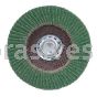 5 x 5/8-11 40 Grit Merit Premium Zirconia Plus Type 29 R801 Powerflex Flap Discs