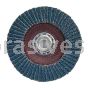 4-1/2 x 5/8-11 120 Grit Merit Type 27 High Density Zirc Powerflex Flap Discs