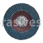 4-1/2 x 5/8-11 24 Grit Merit Type 27 High Density Zirc Powerflex Flap Discs
