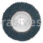 4 x 5/8 60 Grit Merit Type 29 Aluminum Plate Zirc Powerflex Flap Discs