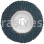 4 x 5/8 36 Grit Merit Type 29 Zirc Powerflex Flap Discs