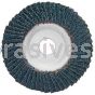 4 x 5/8 60 Merit Type 29 Fiberglass Plate Zirc Powerflex Flap Discs