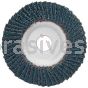 4-1/2 x 7/8 36 Grit Merit Type 29 Zirc Powerflex Flap Discs