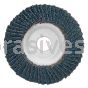 4-1/2 x 7/8 24 Grit Merit Type 29 Aluminum Plate Zirc Flap Discs