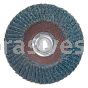4-1/2 x 5/8-11 24 Grit Merit Type 29 Fiberglass Plate Zirc Flap Discs