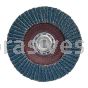 4-1/2 x 5/8-11 40 Grit Merit Type 27-High Density Zirc Powerflex Flap Discs