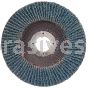 7 x 7/8 24 Grit Merit Type 27 High Density Zirc Powerflex Flap Discs