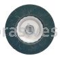 4-1/2 x 5/8-11 120 Grit Merit Type 27 Aluminum Plate Zirc Flap Discs