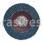 7 x 5/8-11 36 Grit Merit Type 27 High Density Fiberglass Plate Zirc Flap Discs