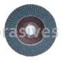 5 x 5/8-11 40 Merit Type 27 Fiberglass Plate Alo Powerflex Flap Discs