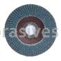 7 x 5/8-11 60 Merit Type 27 Fiberglass Plate Alo Powerflex Flap Discs