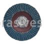 7 x 5/8-11 60 Grit Merit Type 27 High Density Fiberglass Plate Zirc Flap Discs