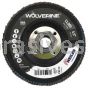 Weiler 31353 - 4-1/2" , 120Z, 5/8"-11 A.H., Vortec Pro Abrasive Flap Disc, Angled, Phenolic Backing - 012382313531