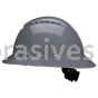 3M™ 7100239989 SecureFit™ Full Brim Hard Hat H-808SFV-UV Grey Vented 4-Pt Pressure Diffusion Ratchet Suspension W/ UVicator