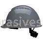 3M™ 7100239990 SecureFit™ Hard Hat H-708SFV-UV Grey Vented 4-Pt Pressure Diffusion Ratchet Suspension W/ UVicator