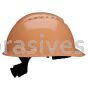 3M™ 7100239997 SecureFit™ Hard Hat H-711SFV-UV Tan Vented 4-Pt Pressure Diffusion Ratchet Suspension W/ Uvicator