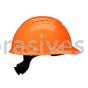 3M™ 7100240008 SecureFit™ Hard Hat H-706SFV-UV Orange Vented 4-Pt Pressure Diffusion Ratchet Suspension W/ UVicator