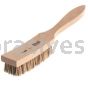 Osborn Long Curved Handle Platers Brush 6 X 17 Rows Brown Palmyra/White Tampico #54046
