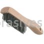 Osborn V Trim Shoe Handle Scratch Brush 4X16 Rows .014 #54104