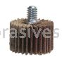 Norton 2 x 1 x 1/4-20 P180-X Norton Metalite R265 Small Diameter Flap Wheels With 1/4"-20 Threaded Mandrel